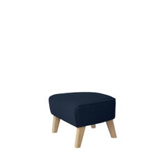 Sahco Zero-Fußhocker aus blauer und natürlicher Eiche von Lassen