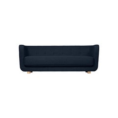 Blue and Natural Oak Sahco Zero Vilhelm Sofa by Lassen