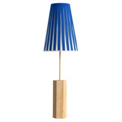 Blue and Pale Yellow Haute Couture Floor Lamp by Servomuto