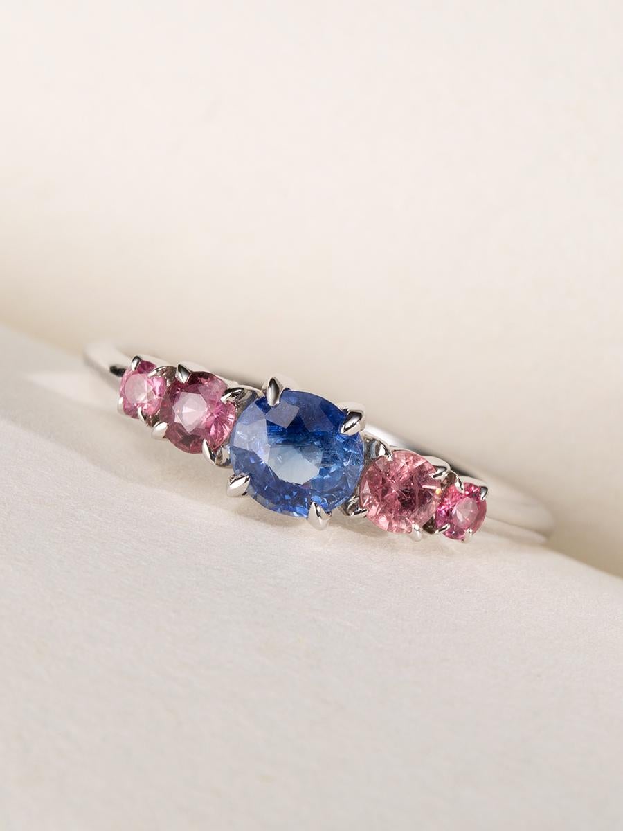 pink sapphire promise rings