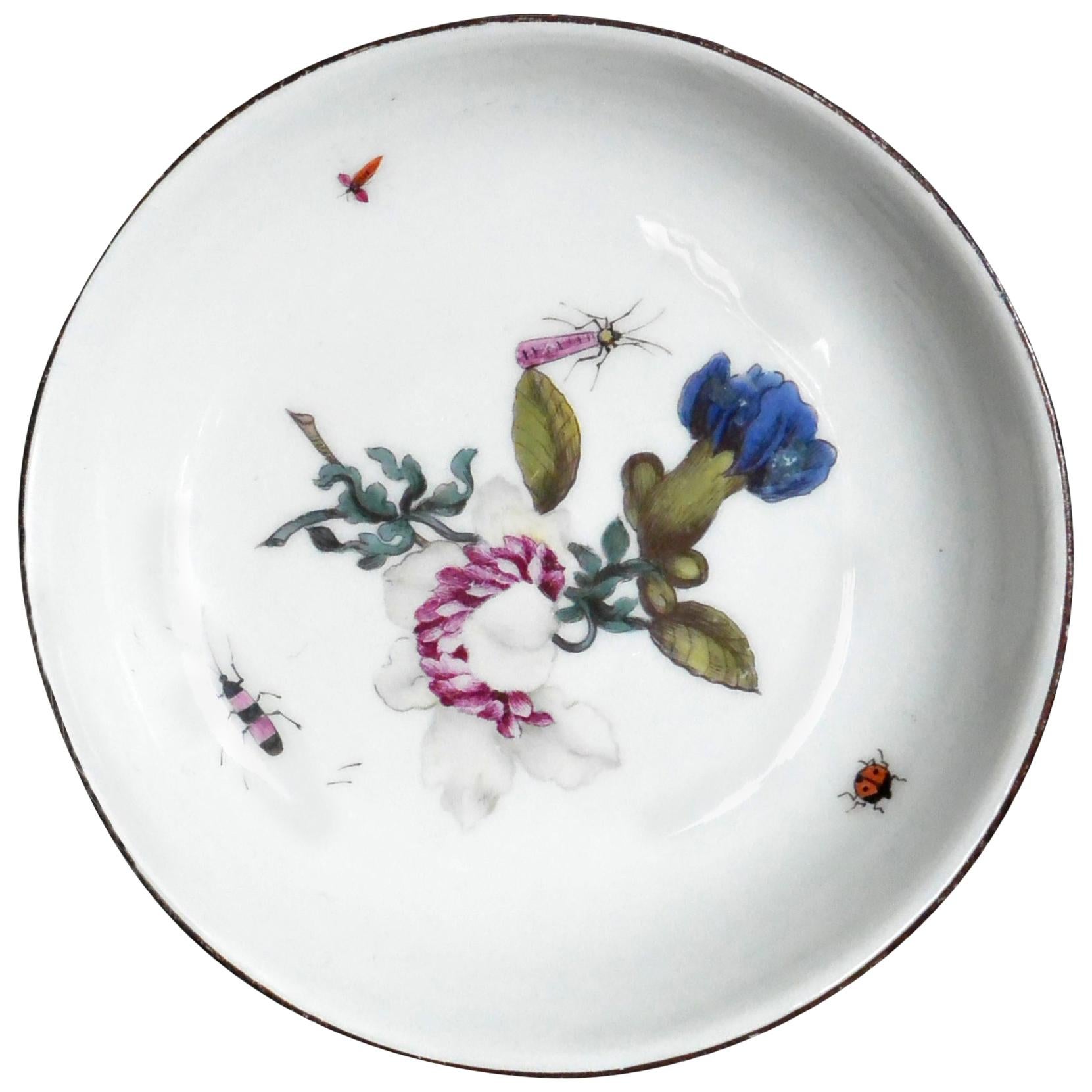 Blue and Purple Floral Meissen Dish