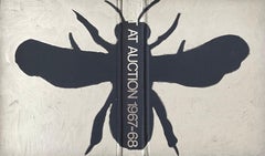 Blue and Silver Bee Painting, Untitled, 2011