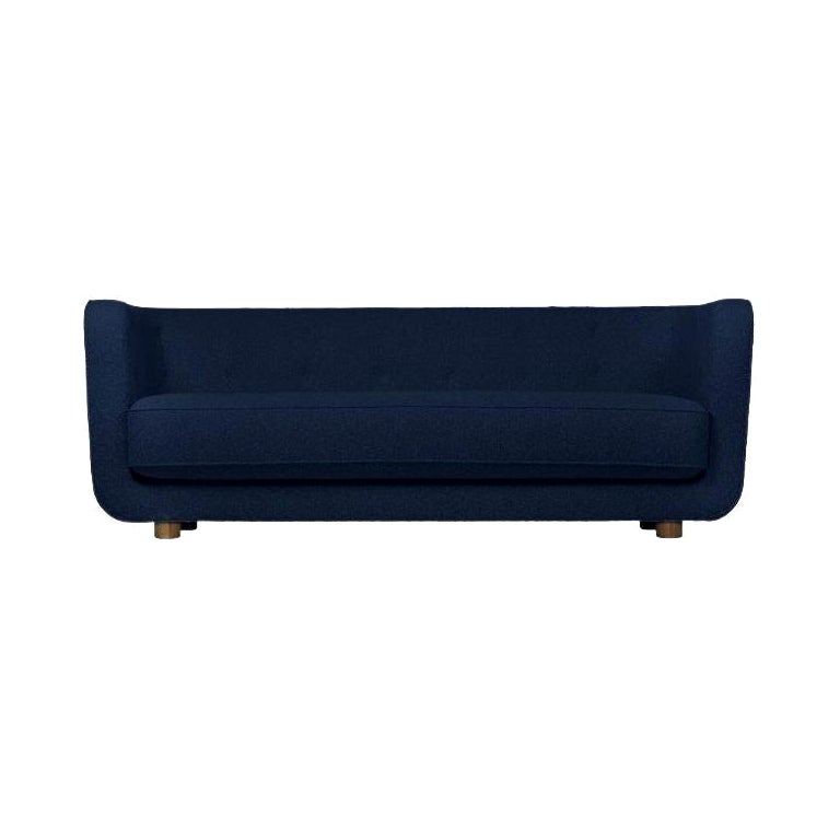 Hallingdal Vilhelm-Sofa aus blauer und geräucherter Eiche von Lassen