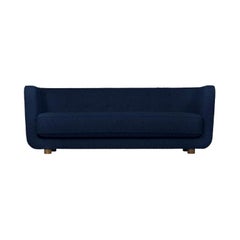 Hallingdal Vilhelm-Sofa aus blauer und geräucherter Eiche von Lassen