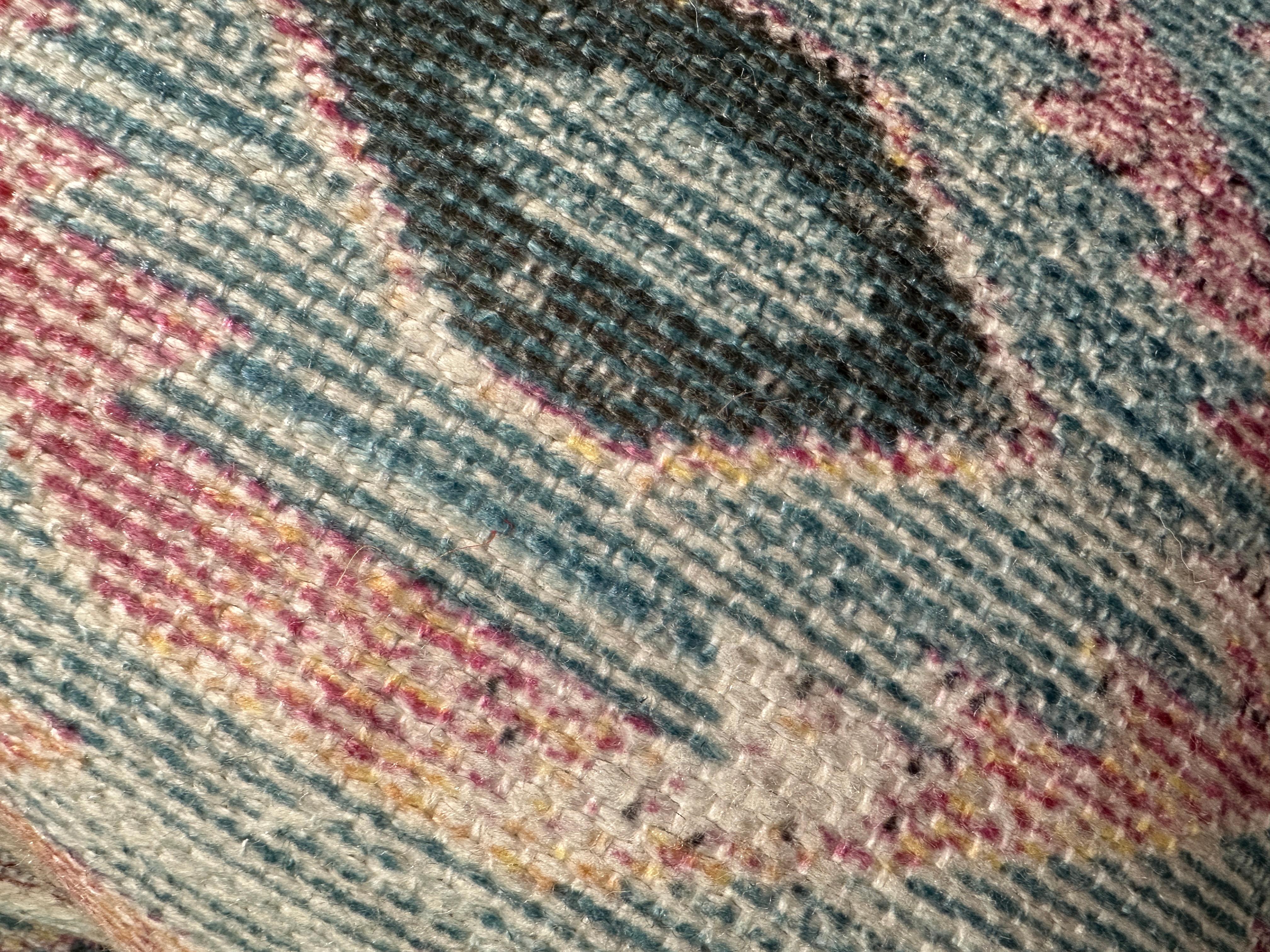 XXIe siècle et contemporain Coussin bleu et violet coucher de soleil Bohème en vente