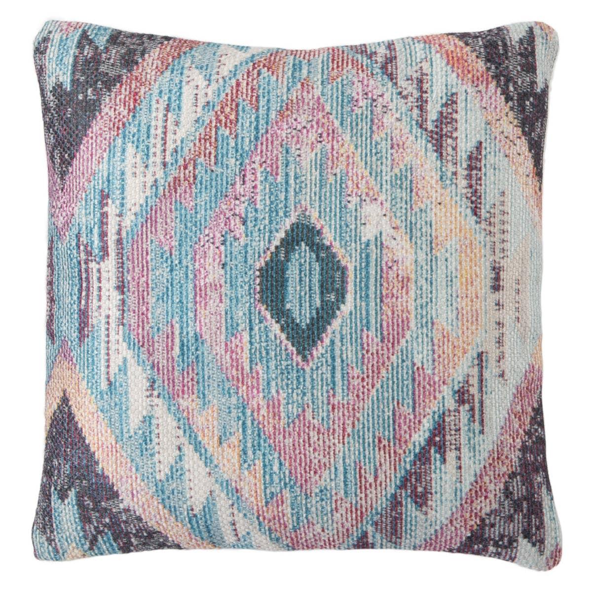 Coussin bleu et violet coucher de soleil Bohème en vente 1