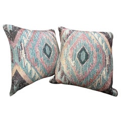 Blue and Violet Sunset Bohemian Throw Pillow