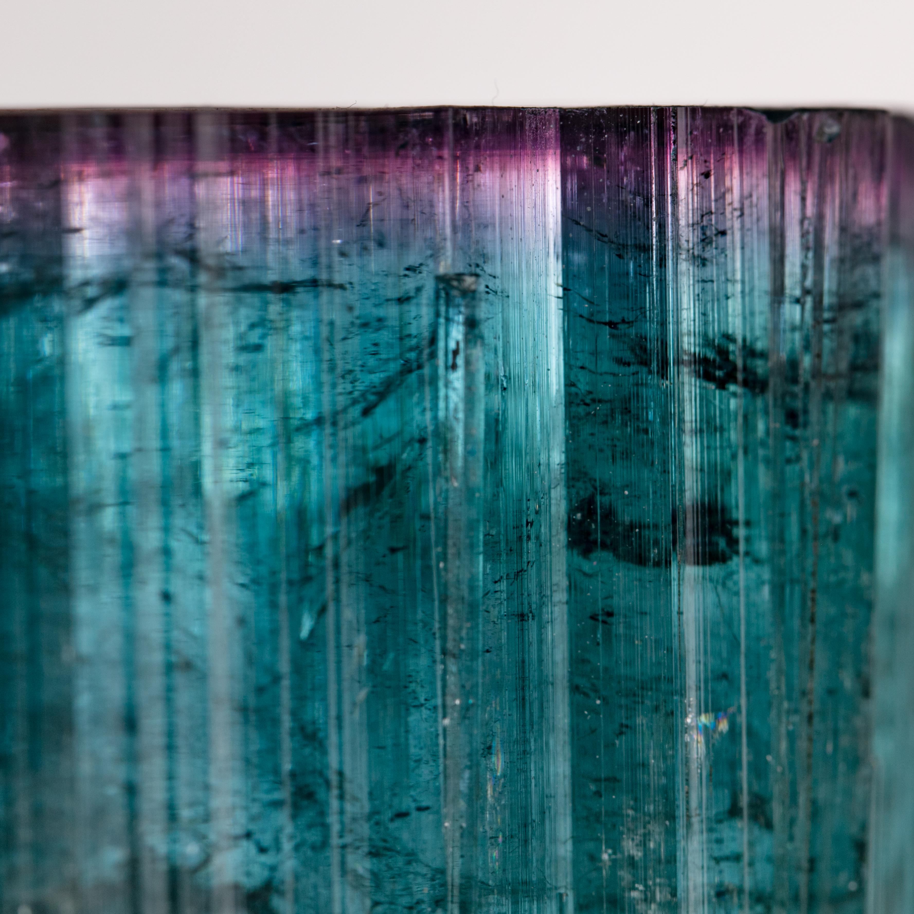Blue and Violet Tourmaline Crystal Specimen - Paprok, Afghanistan For Sale 1