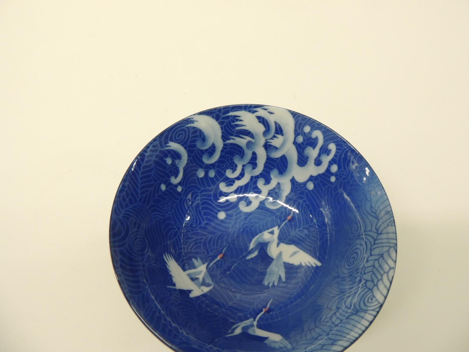 Chinese Export Blue and White Asian Round Small Decorative Bowl
