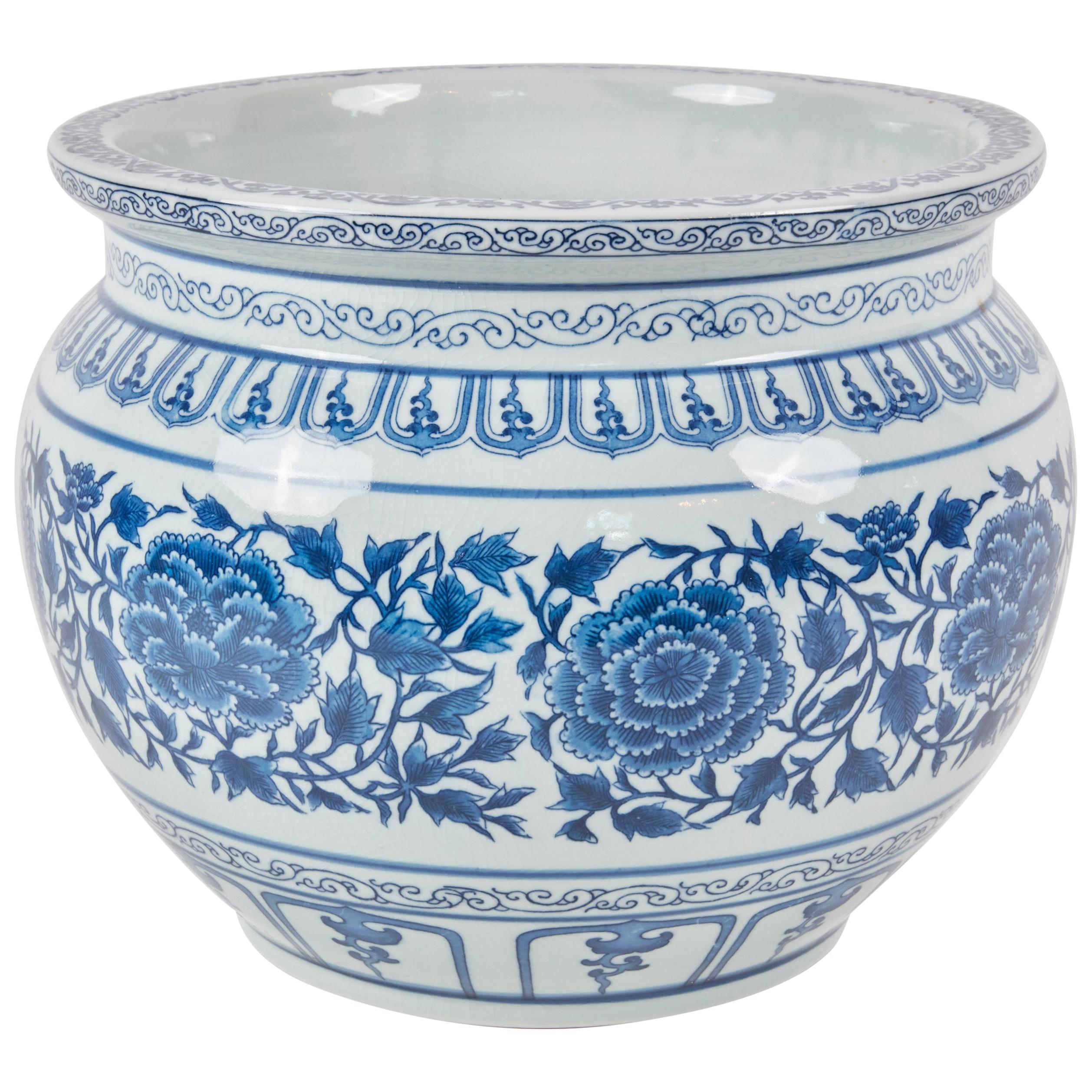 Blue and White Cachpot
