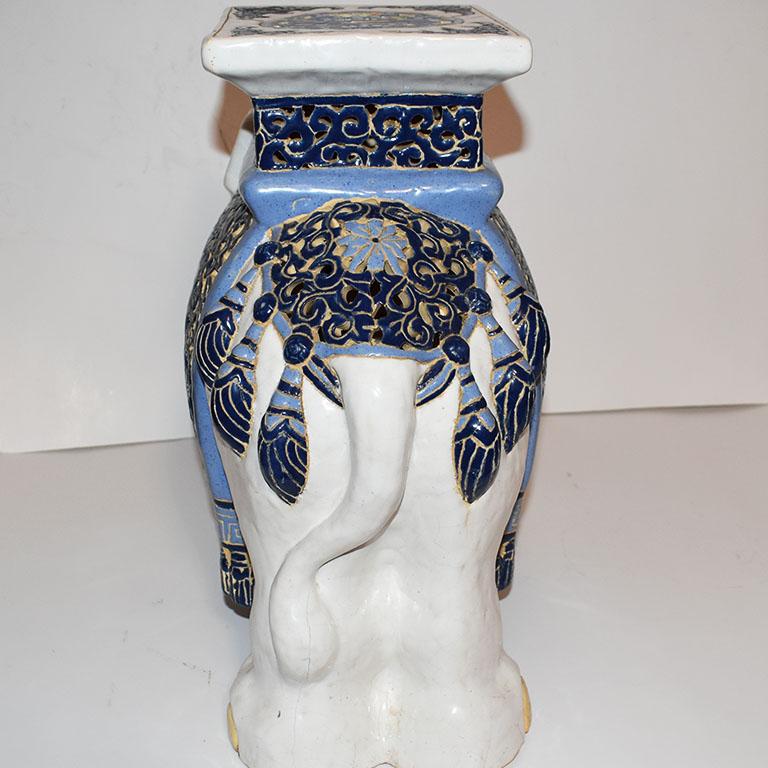ceramic elephant table