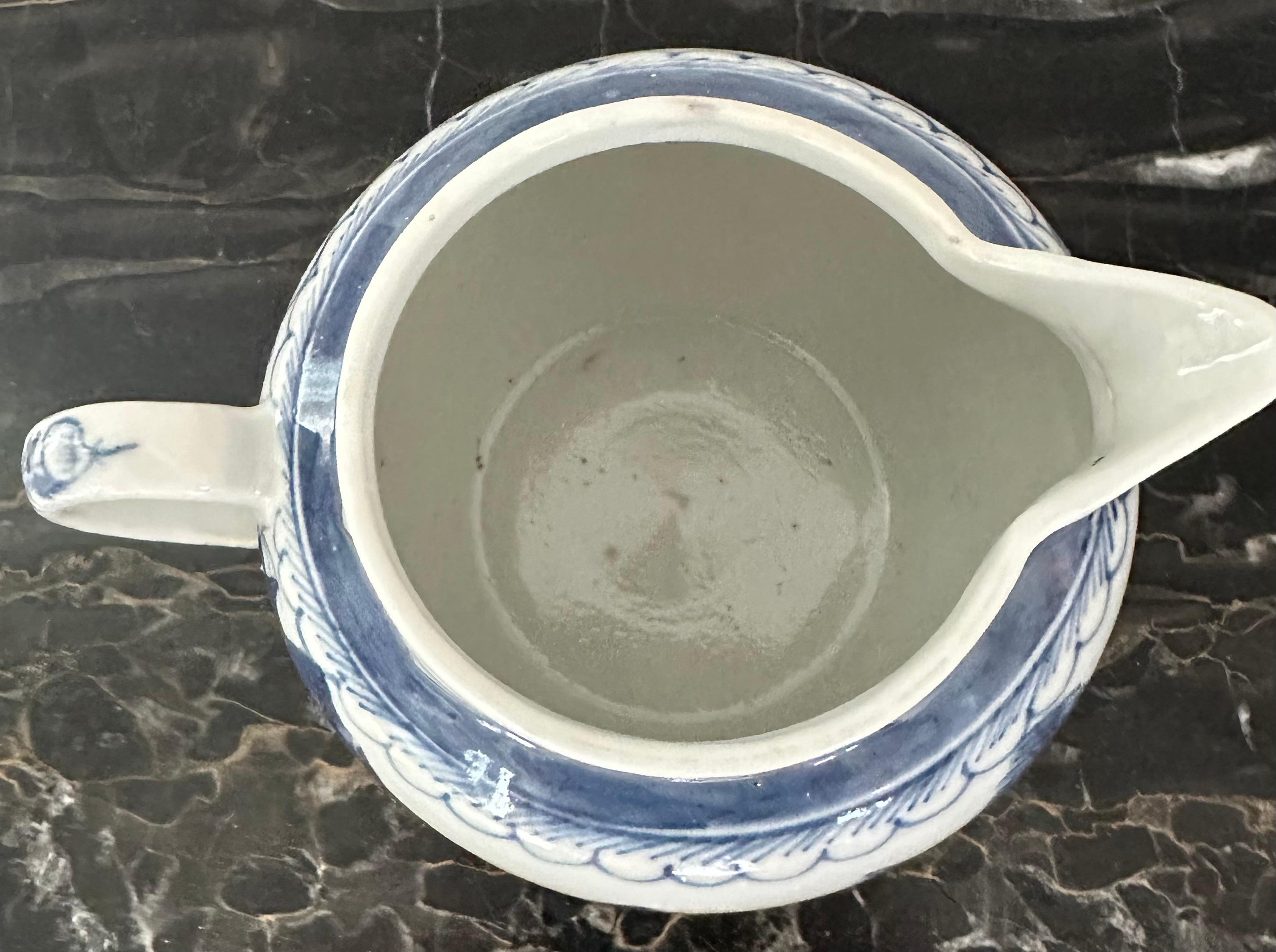 Chinesischer Export- Milchkännchen in Blau und Weiß im Angebot 6