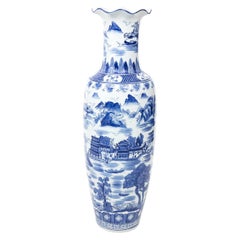 Blue and White Chinese Palace Vase