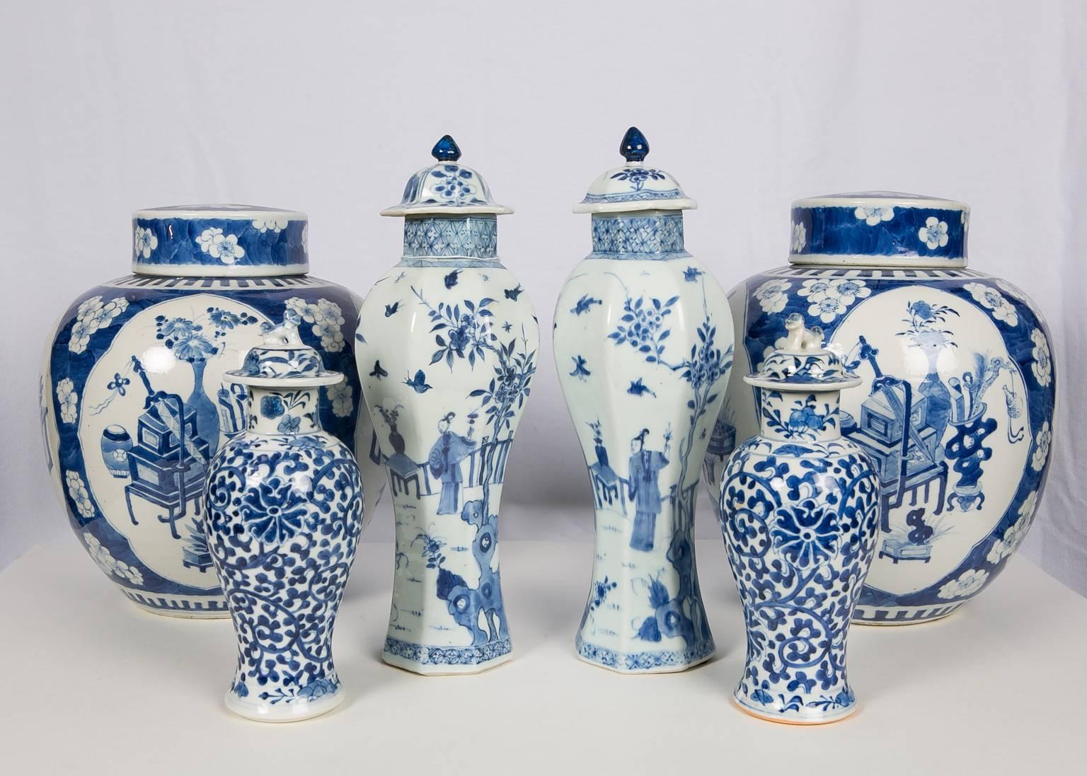 Qing Blue and White Chinese Porcelain a Collection