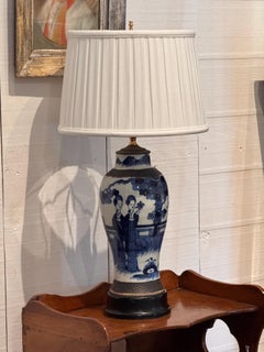 Blue and White Chinese Porcelain Lamp
