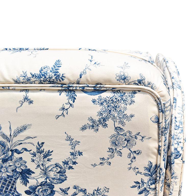 white floral couch