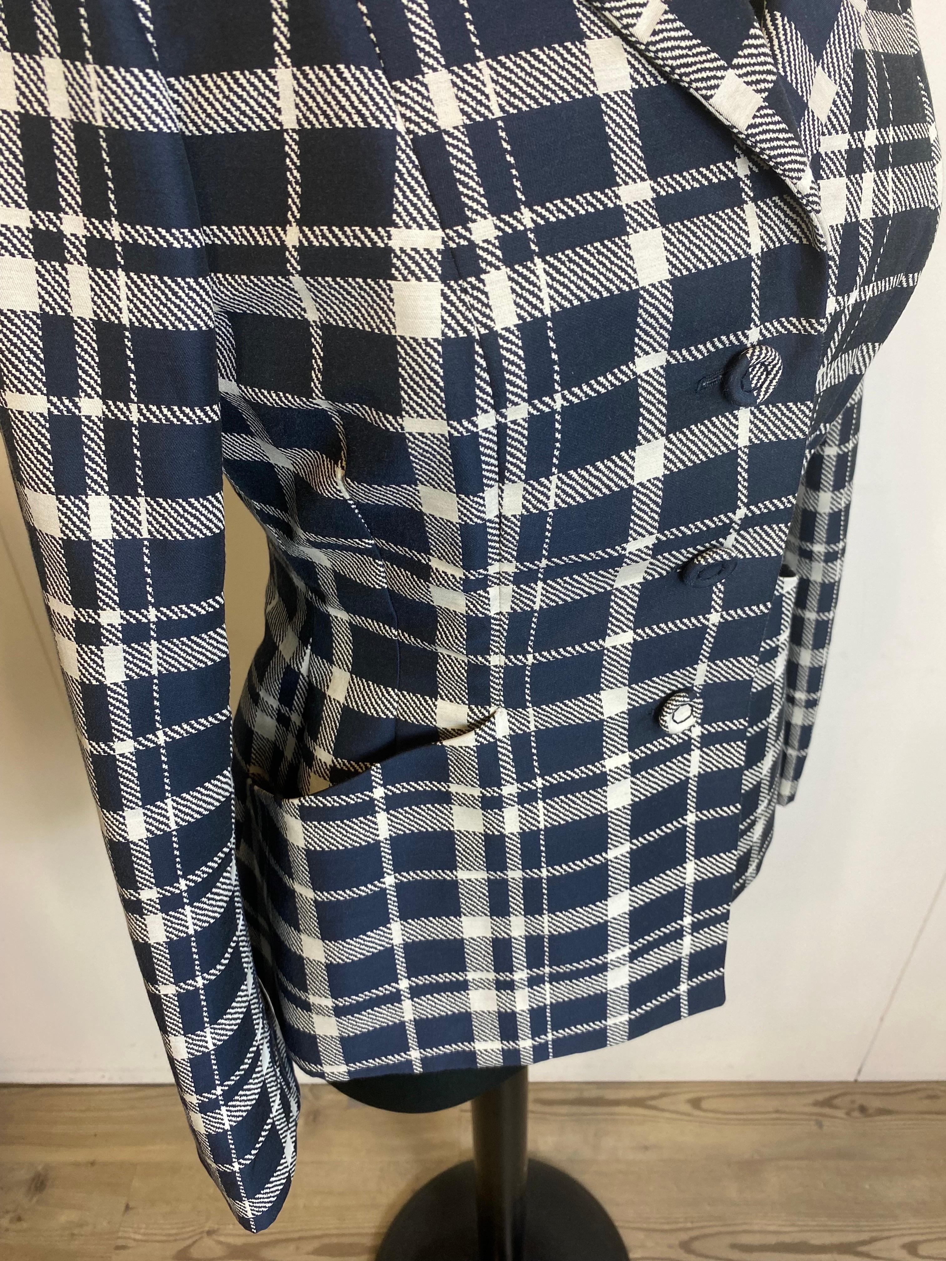 da uomo o donna Giacca Christian Dior Bar blu e bianca in vendita