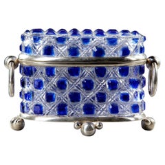 Blue and White Crystal Box, 20th Century