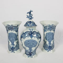 Blaues und weißes Delfter Kaminbesteck:: 3-teilig Ähnlich Philadelphia Museum of Art