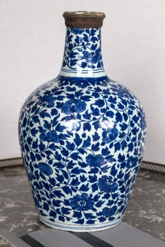 Blue and White Delft Bottle