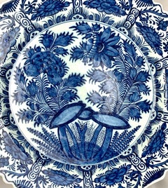 Blue and White Delft Charger Hand Painted at The Axe Holland Circa 1770