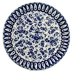 Blue and White Delft Charger Made Netherlands circa 1770