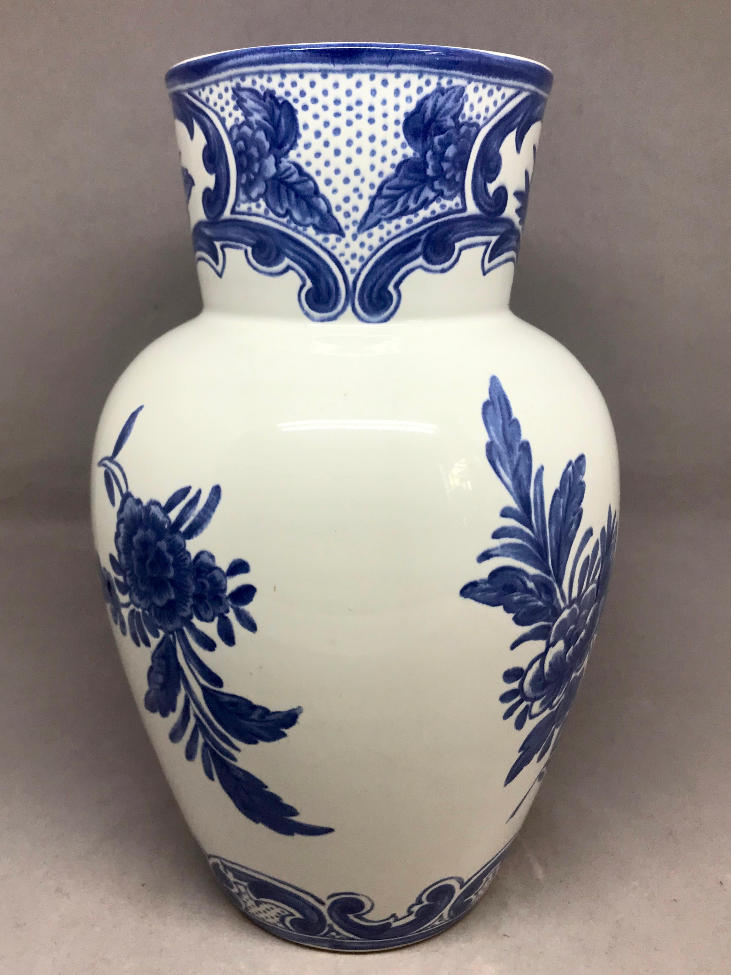 Portuguese Blue and White Delft Tiffany & Co. Vase