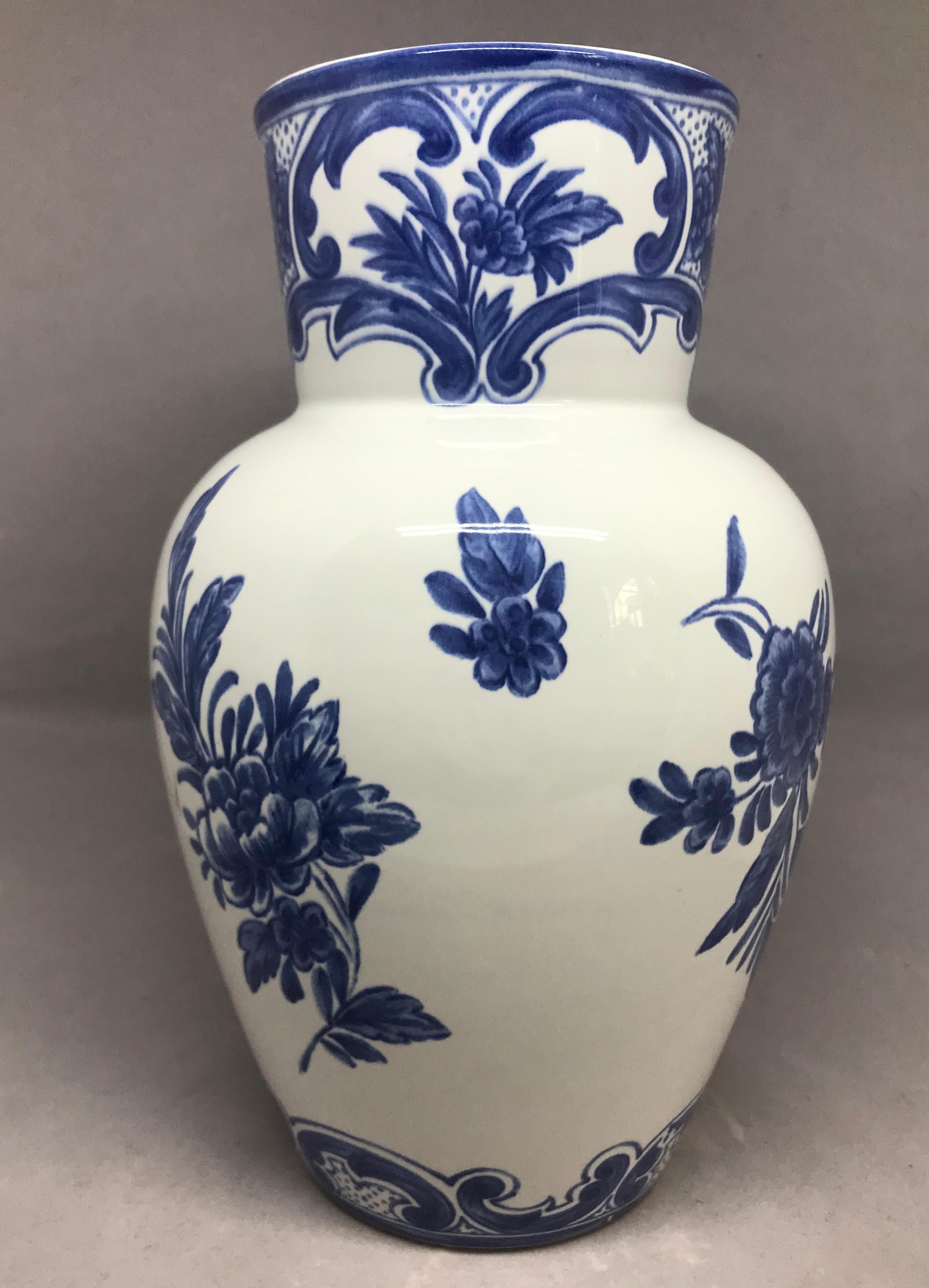 Painted Blue and White Delft Tiffany & Co. Vase