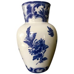 Blue and White Delft Tiffany & Co. Vase