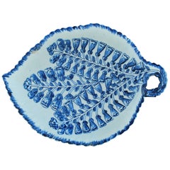 Blue and White Dish, Foxgloves, Bow Porcelain Factory, circa 1765