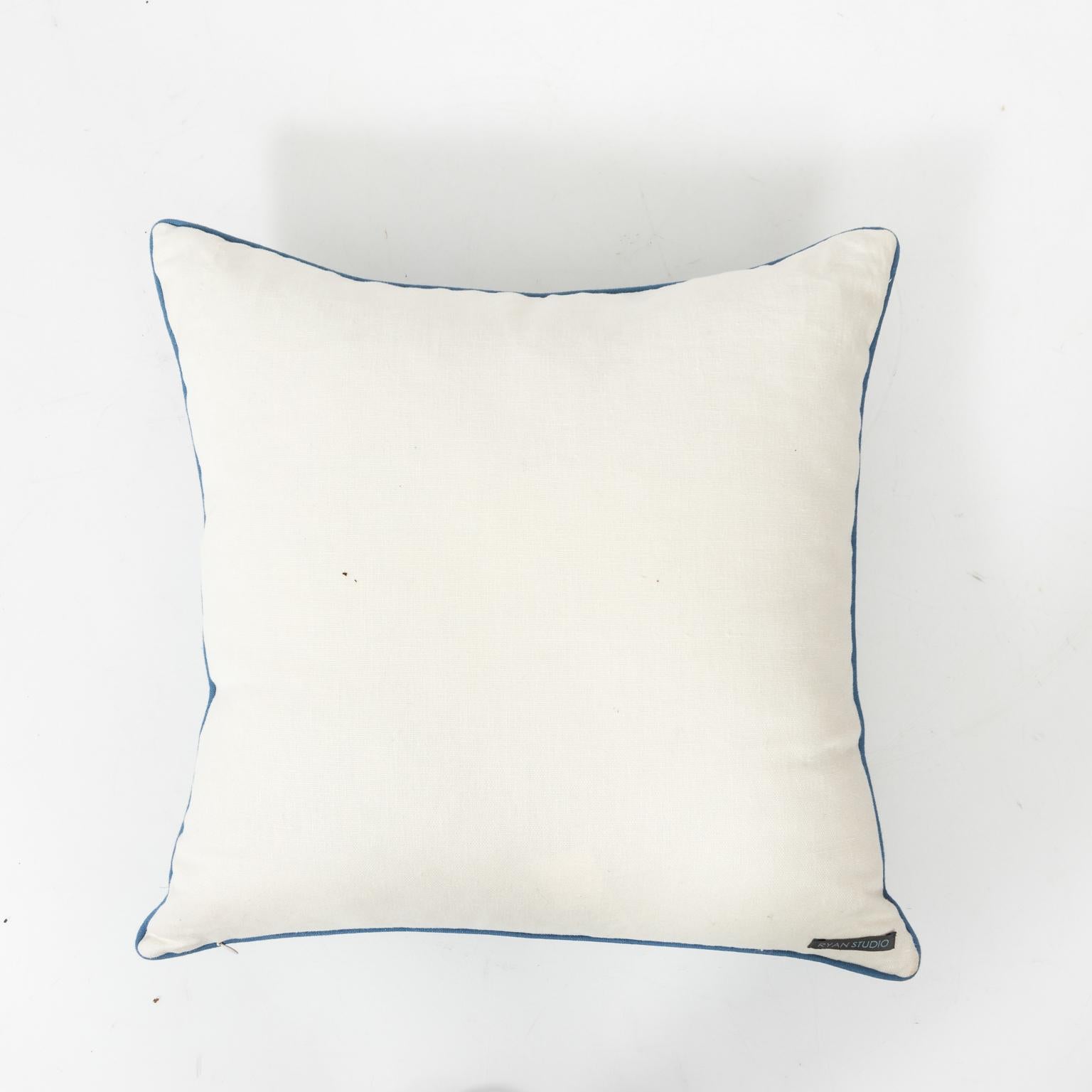 Blue and White Dragon Pillow 2