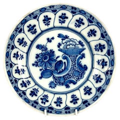 Antique Blue and White Dutch Delft Plate or Dish Netherlands Circa 1780