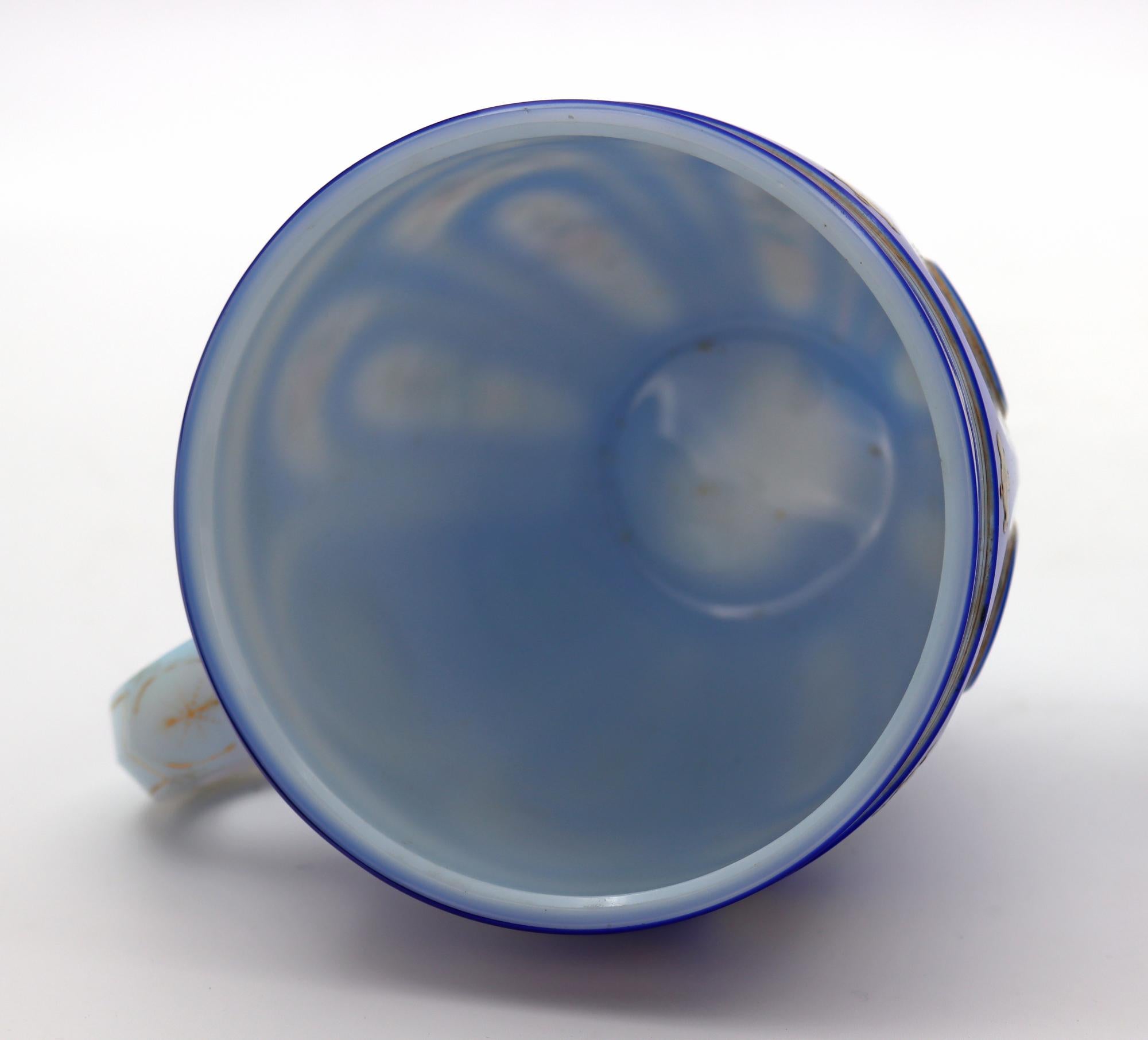 Blue and White Enamelled Opaline Cup 2