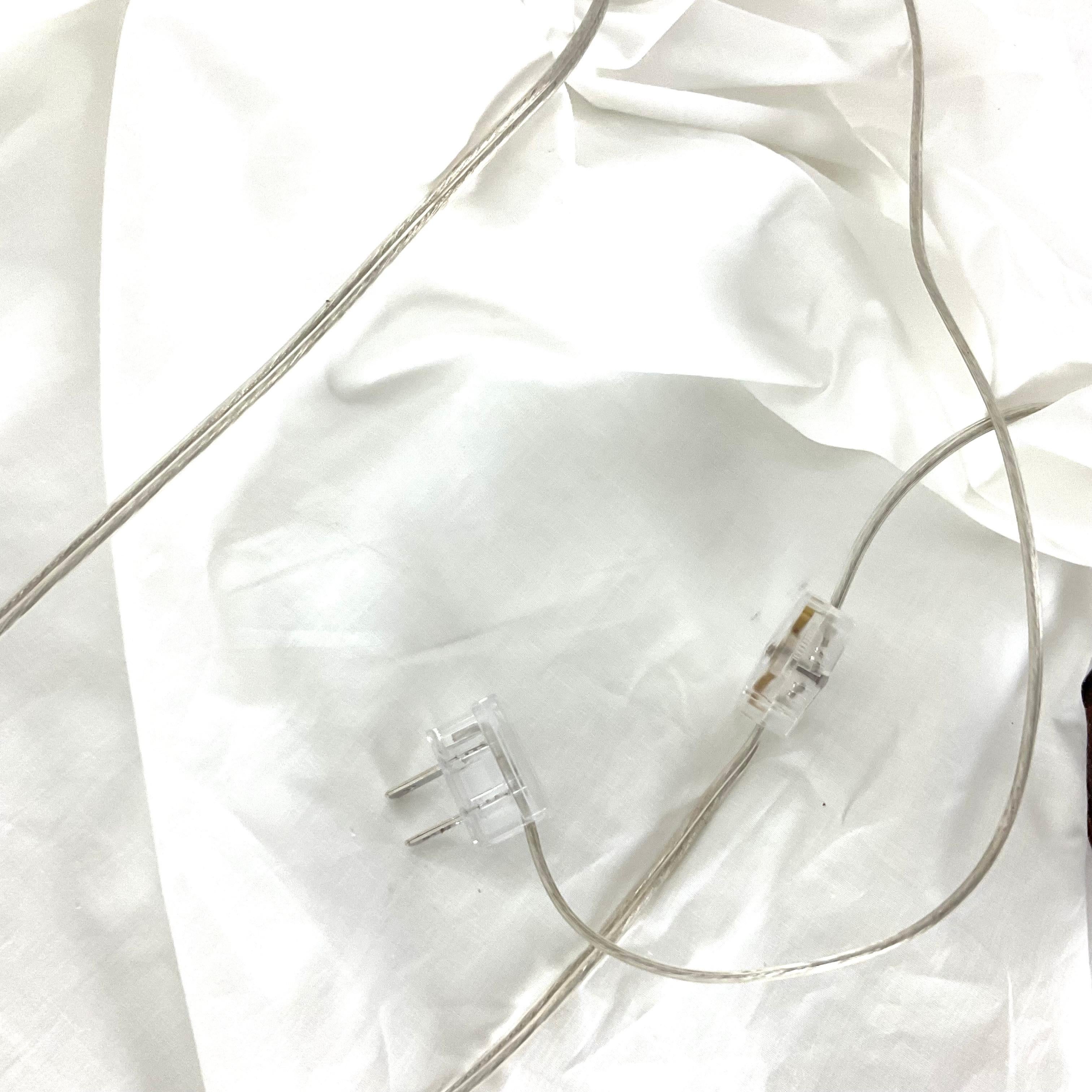 Blue and White English Porcelain Iris Mini Lamp with Grass Cloth Shade For Sale 5