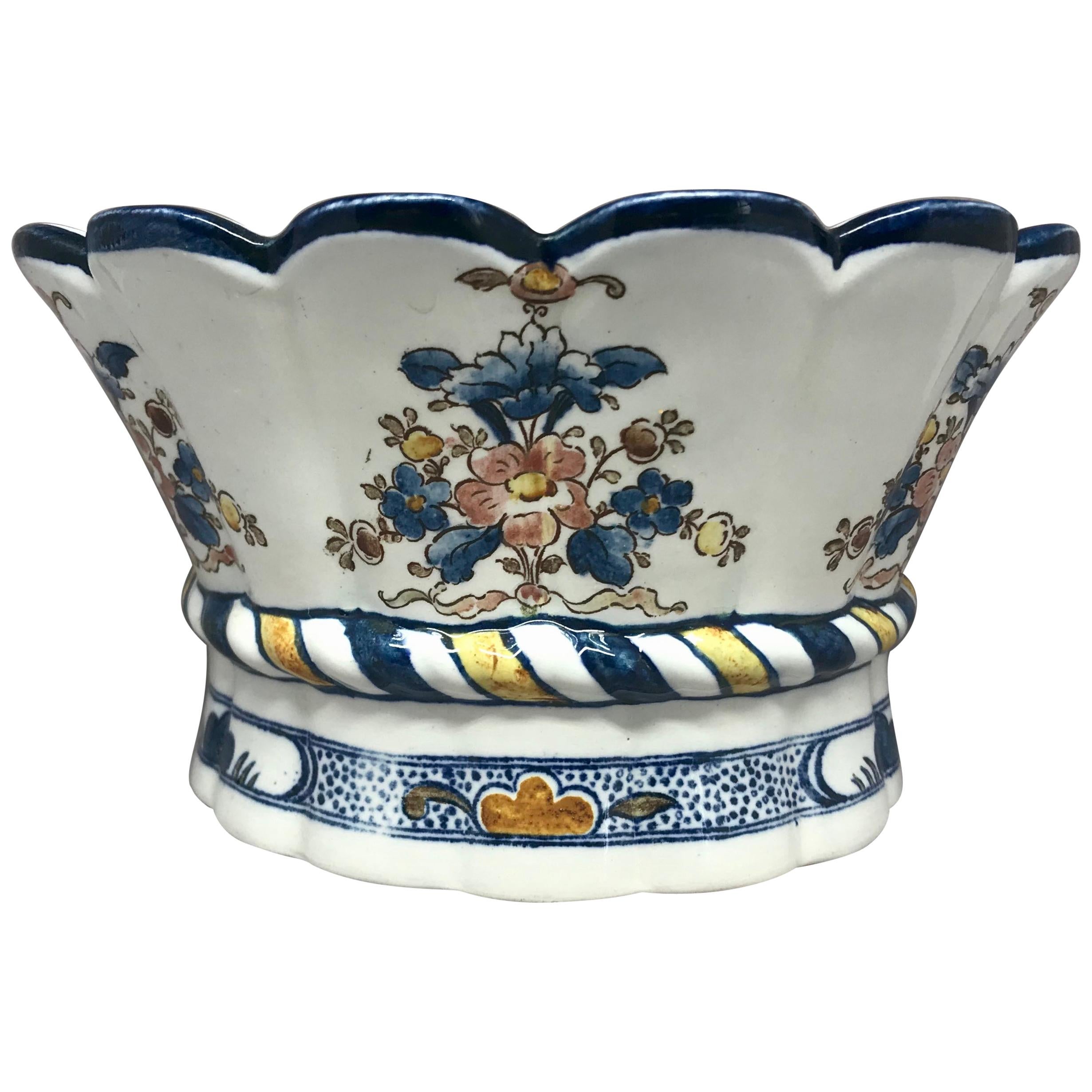 Blue and White Floral Bough Pot