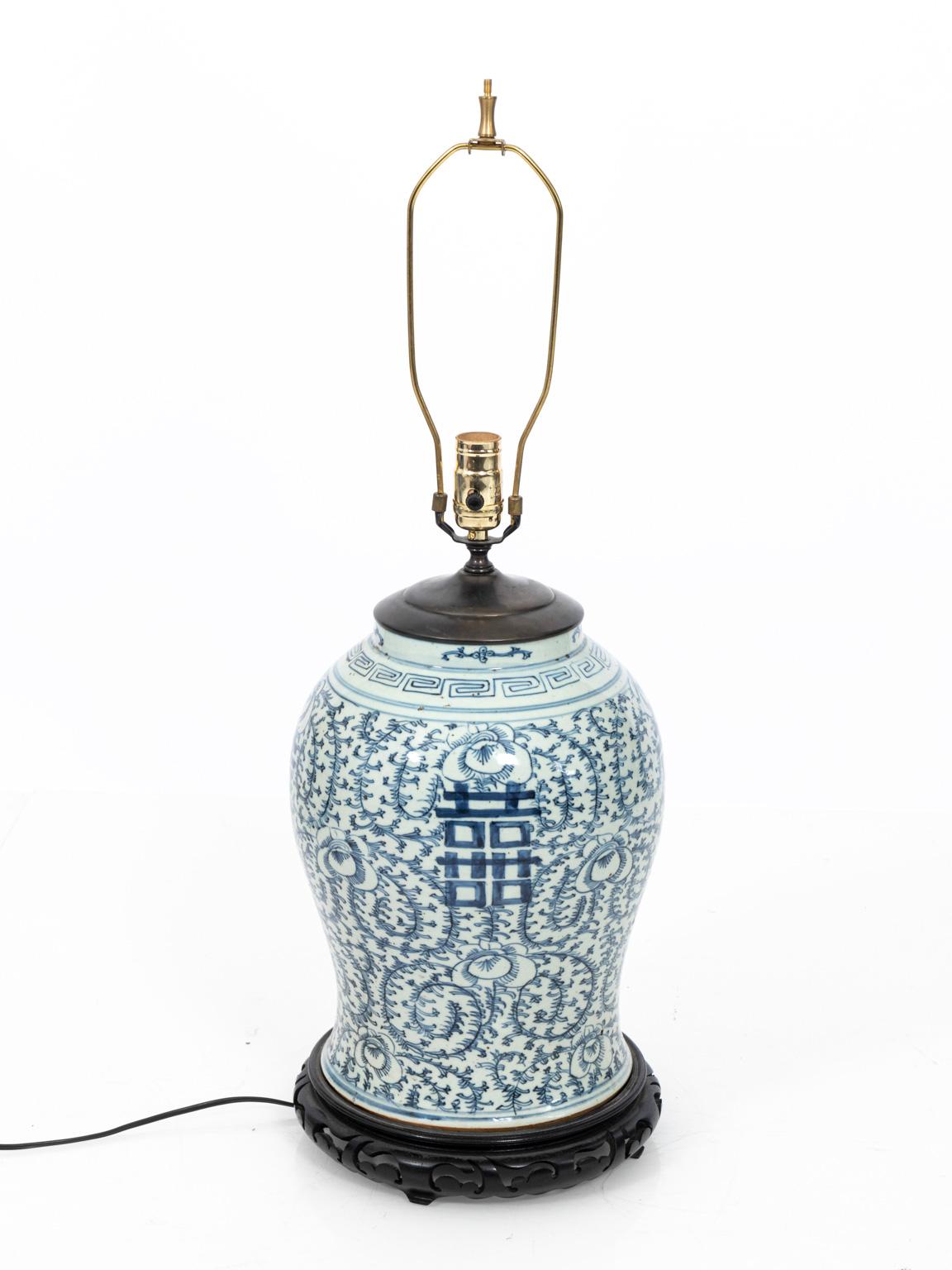 blue and white ginger jar table lamps