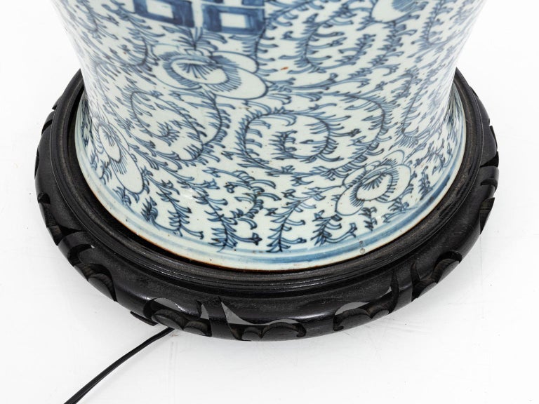 Blue and White Ginger Jar Table Lamp at 1stDibs