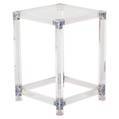 Blue and White Invisible Side Table by July Zhou