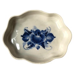Blue and White Jewelry Dish