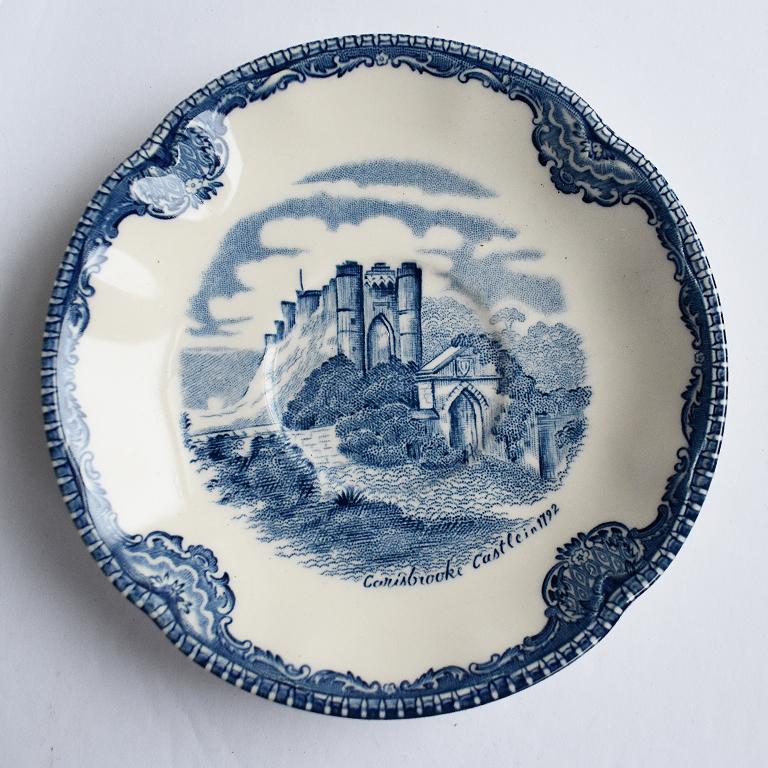 blue and white trinket dish