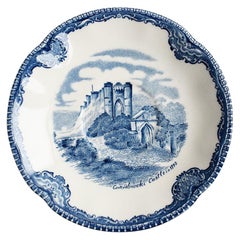Plato azul y blanco Johnson Bros Catchall o Trinket Dish Carisbrooke Inglaterra