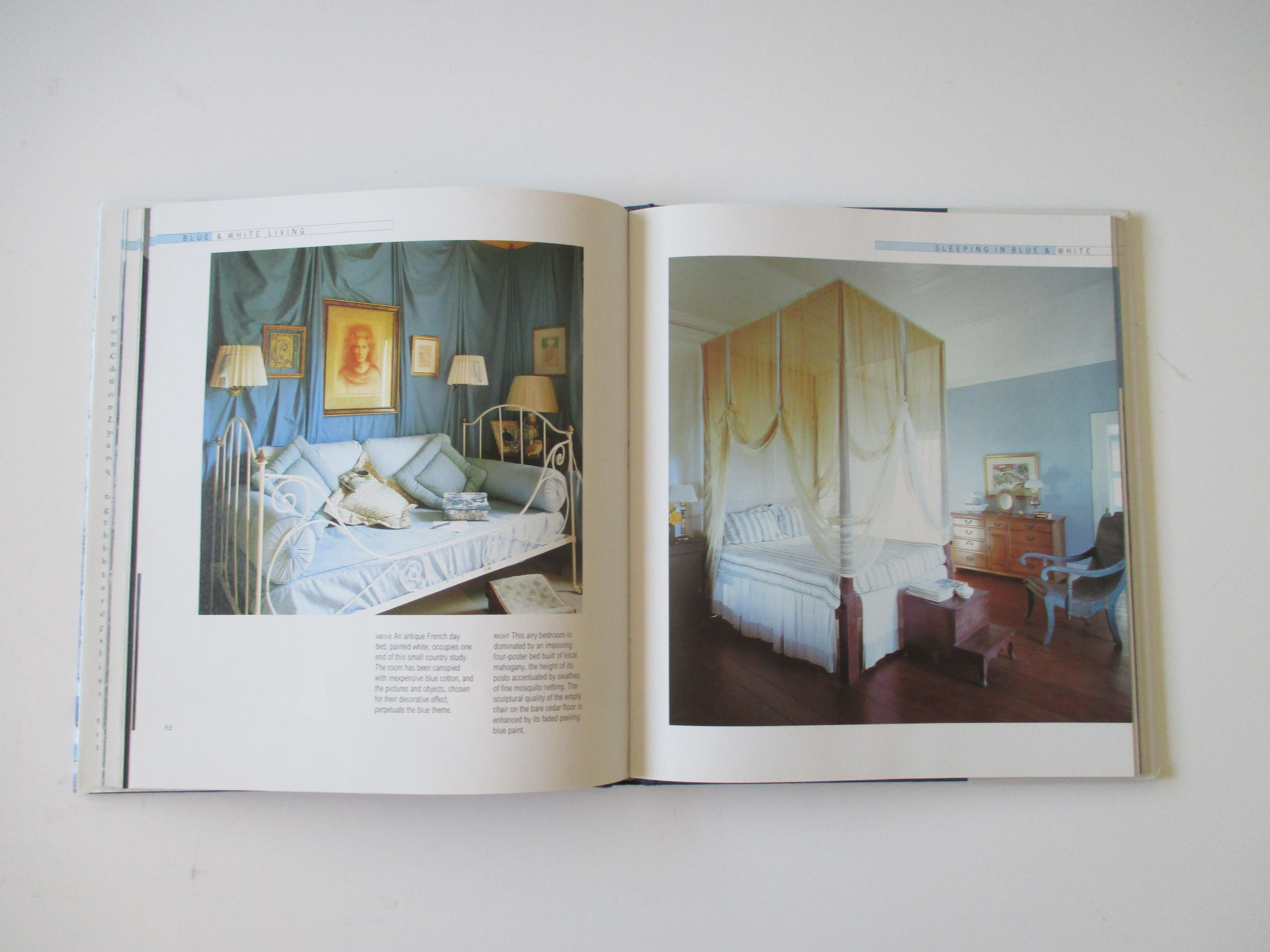 Modern Blue and White Living Hardcover by Stephanie Hoppen
