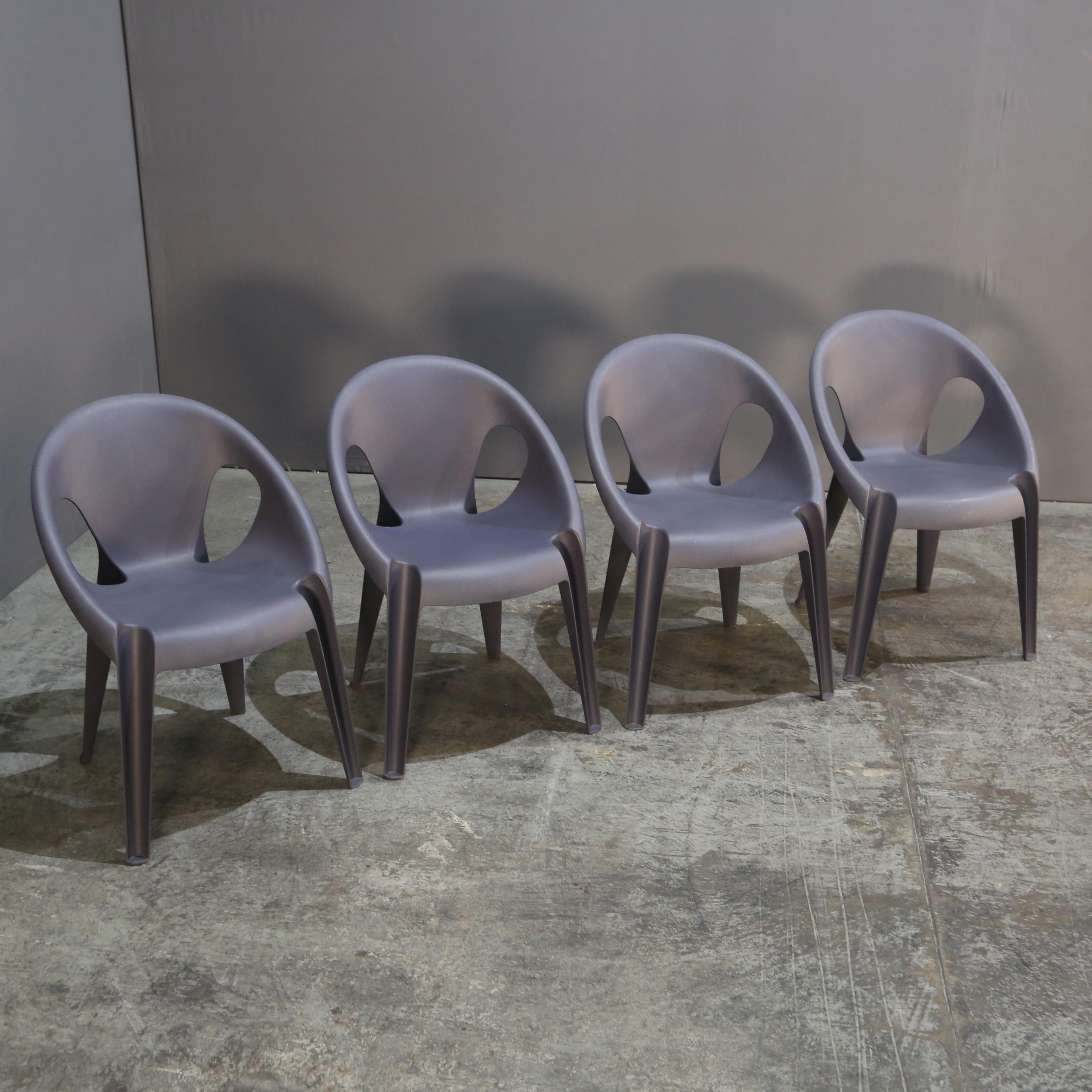 Moderne Chaises cloche Magis bleues et blanches de Konstantin Grcic, ensemble de huit en vente