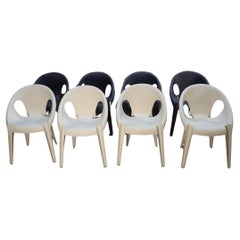 Blue and White Magis Bell Chairs by Konstantin Grcic, Set of Eight