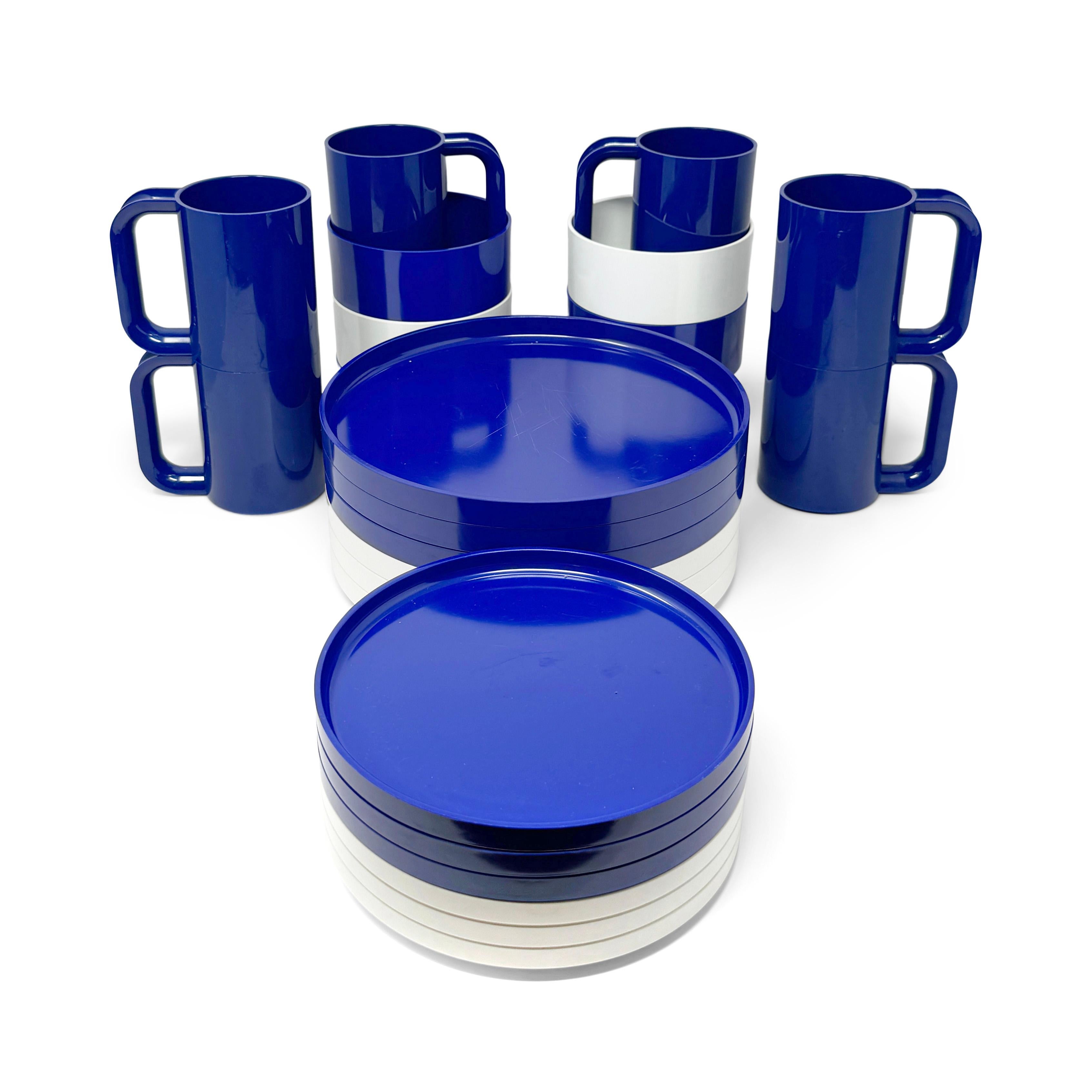 Winner of the prestigious Compasso d'Oro award for Good Design in 1964, Massimo Vignelli's iconic dinnerware for Heller (likely designed with his equally talented wife Lella) has been in near constant production for over 50 years. This is a 24 piece