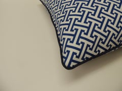 Blue and White "Mezze" Decorative Pillows Double-Sided