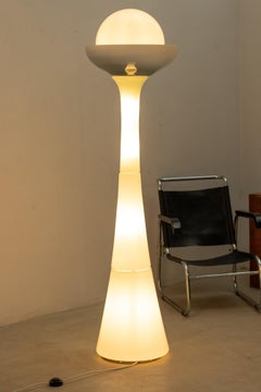 Blue and White Murano Glass Floor Lamp attr. to Carlo Nason for Selenova, 1960s