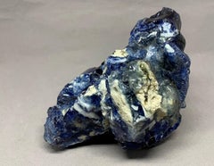 Blue and White Natural Glass Specimen