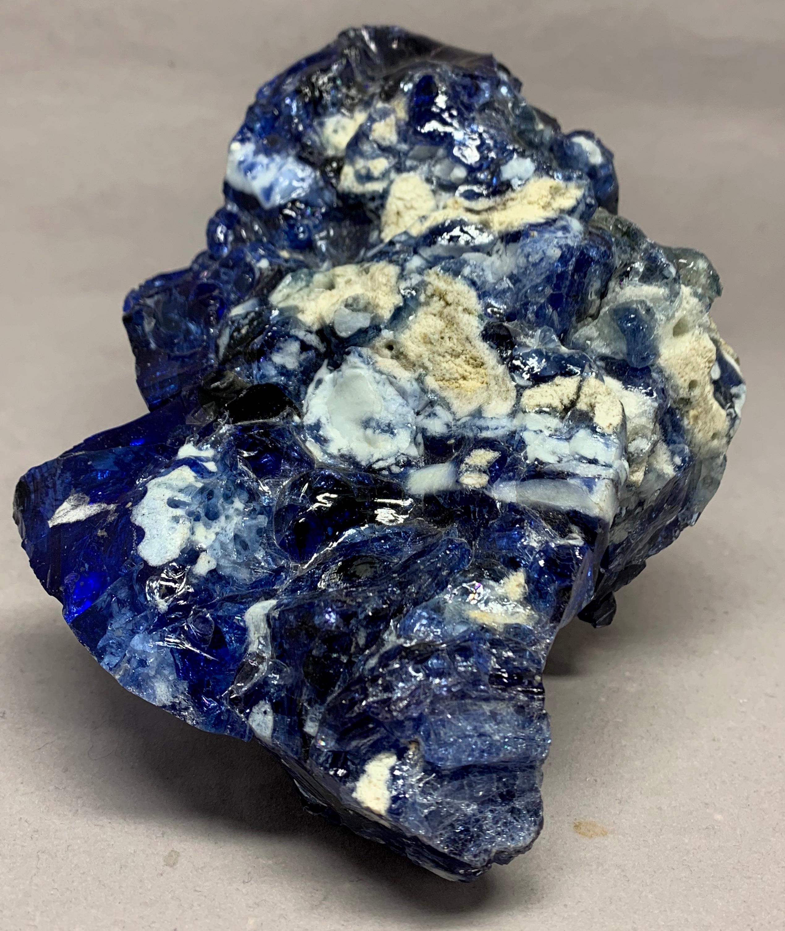 natural blue glass