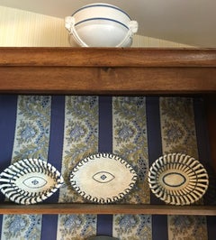 Blue and White Neoclassical Lion Mask Cachepot Tureen